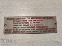 Aluminum Train Car Sign