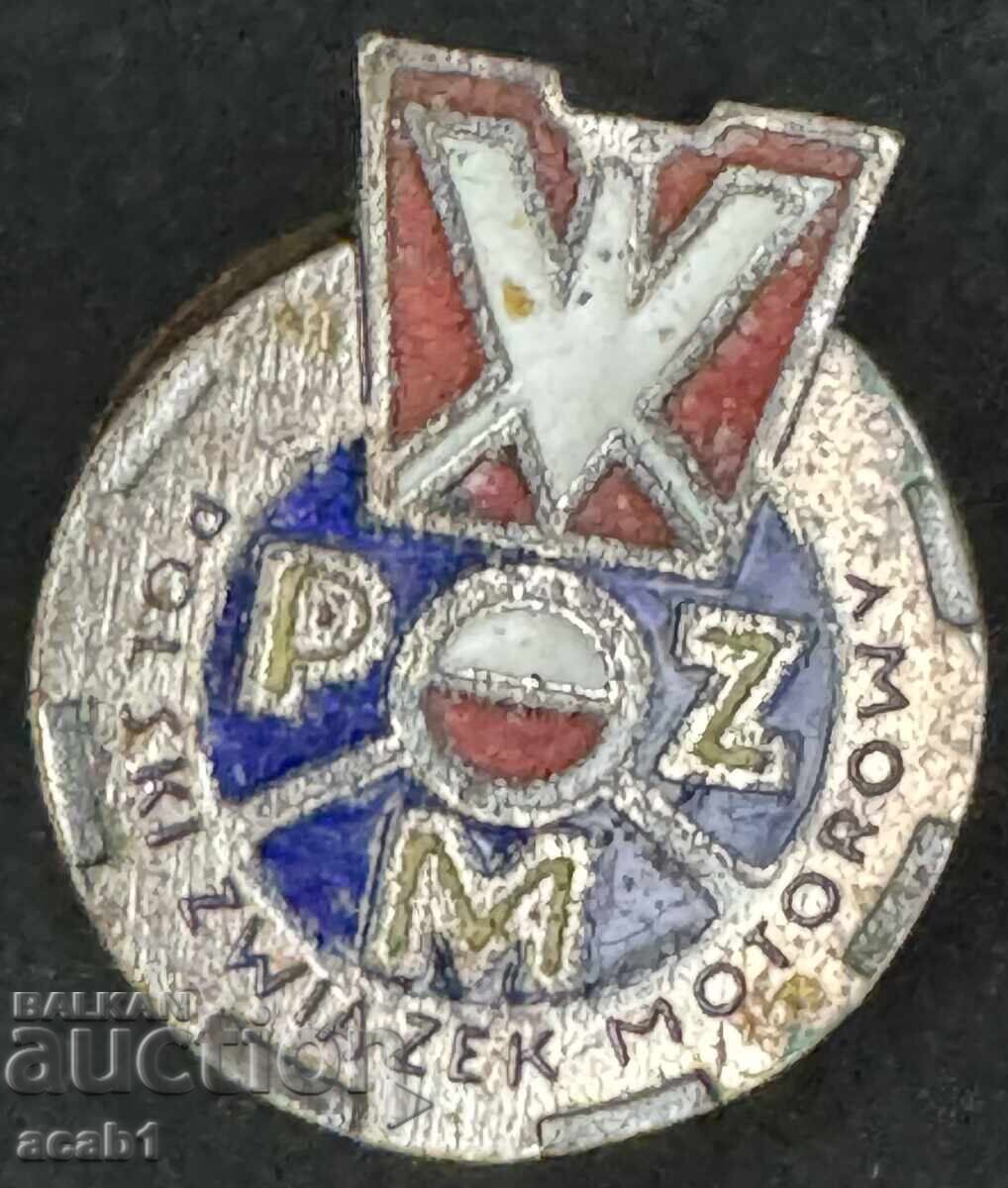Znachka PZM Πολωνική Ένωση Μηχανοκίνητου Αθλητισμού Znachka PZM Πολωνική Ένωση Μηχανοκίνητου Αθλητισμού