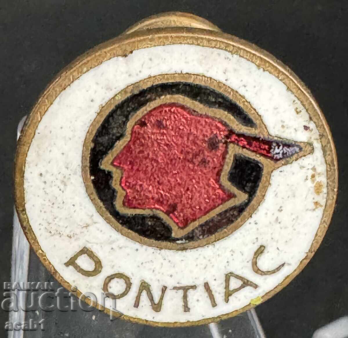 Retro Pontiac Enamel Badge Retro Pontiac Enamel Badge