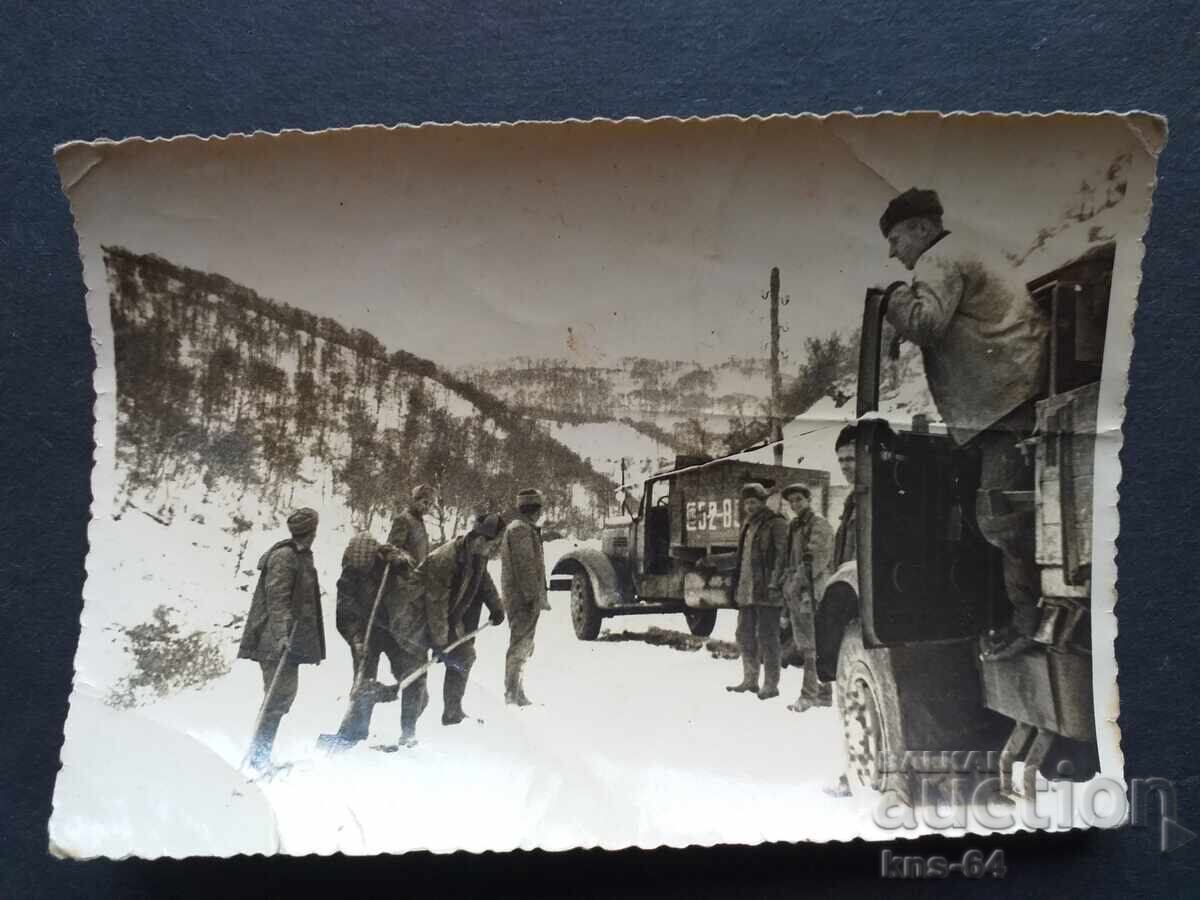 Camion Fotografie Veche 12.5/8.5 cm