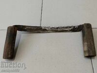 Vechi instrument de mână forjat, din fier forjat, din lemn