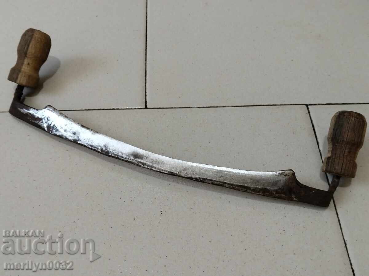 Old forged hand tool wrought iron planer wooden with price 39.00 BGN | € 19.94