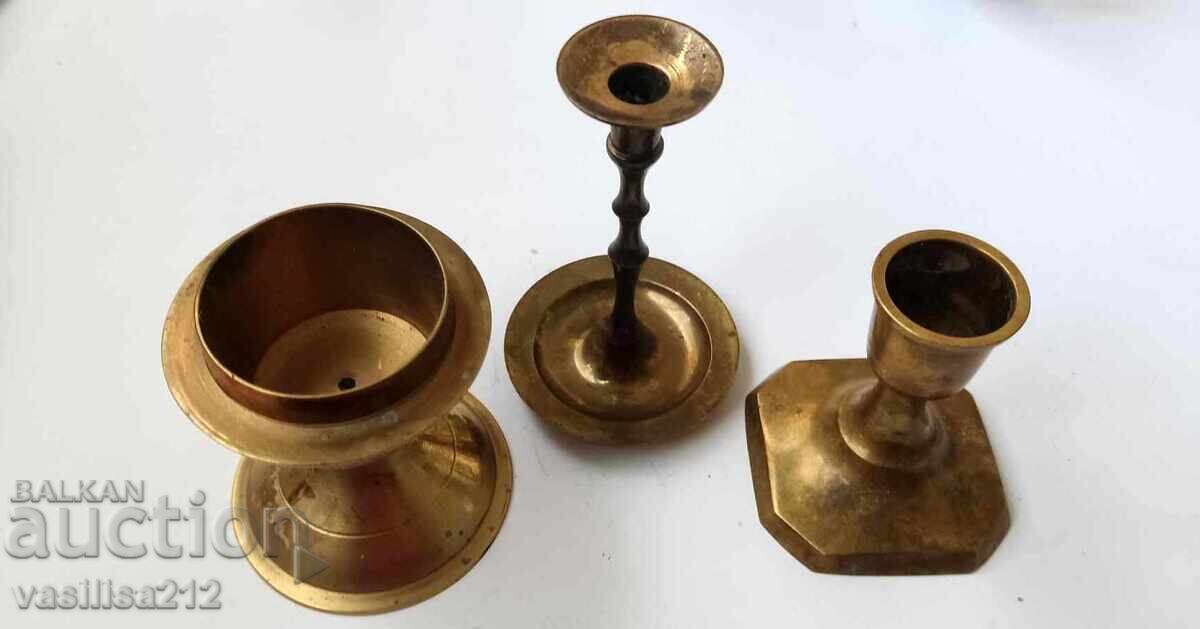 Χάλκινα κηροπήγια