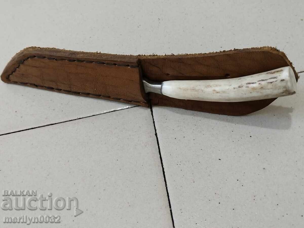 Old hunting knife dagger, shark fin - 5 Old hunting knife dagger, shark fin - 5