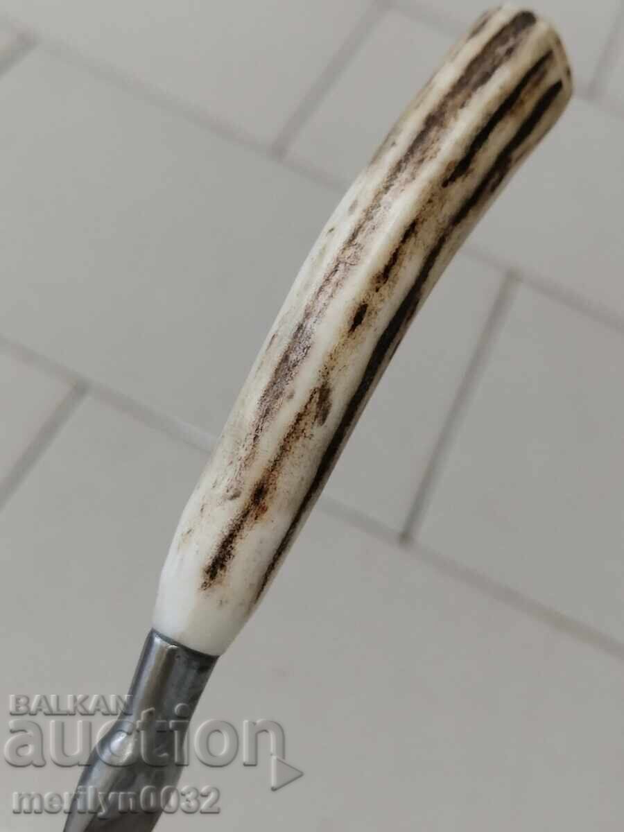 Old hunting knife dagger, shark fin - 6 Old hunting knife dagger, shark fin - 6