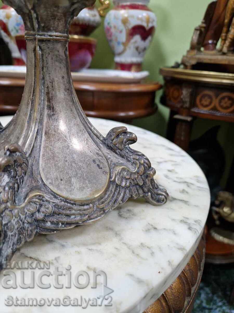 Αντίκα γαλλικό ψηλό ποτήρι μπολ ART Nouveau - 7