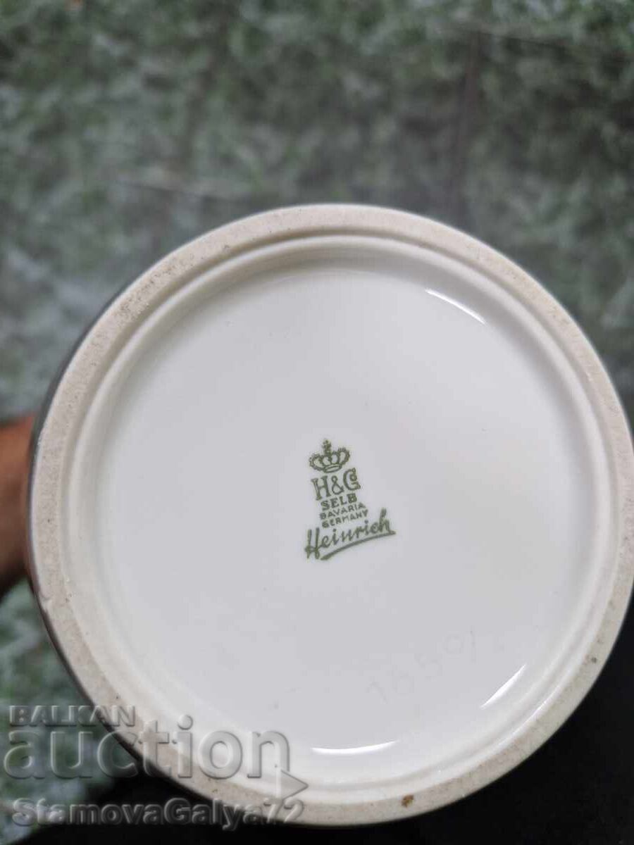 Rare antique porcelain vase H&G Heinrich - 7