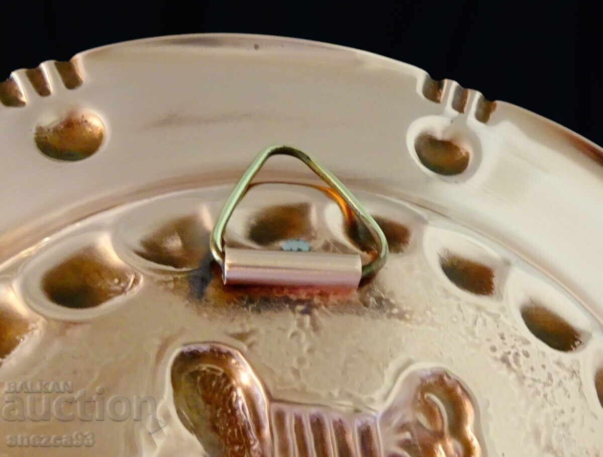 Δημοπρασία Χάλκινο πιάτο, χάλκινο πάνελ, πορτρέτο Lanouaille