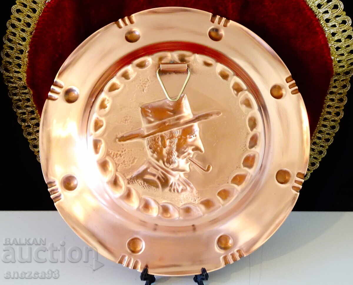 Delivery of Copper panel, portrait, copper plate Lanouaille