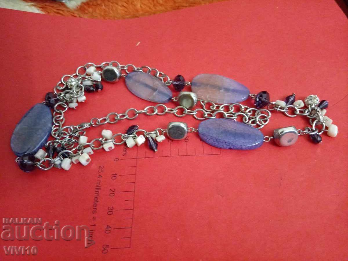 Colier vechi cu pietre naturale, ametist Colier vechi cu pietre naturale, ametist