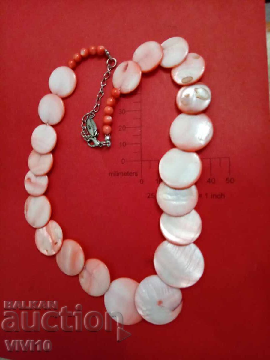 Antique necklace, mother-of-pearl, Author's work Antique necklace, mother-of-pearl, Author's work