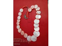 Antique necklace, mother-of-pearl, Author's work