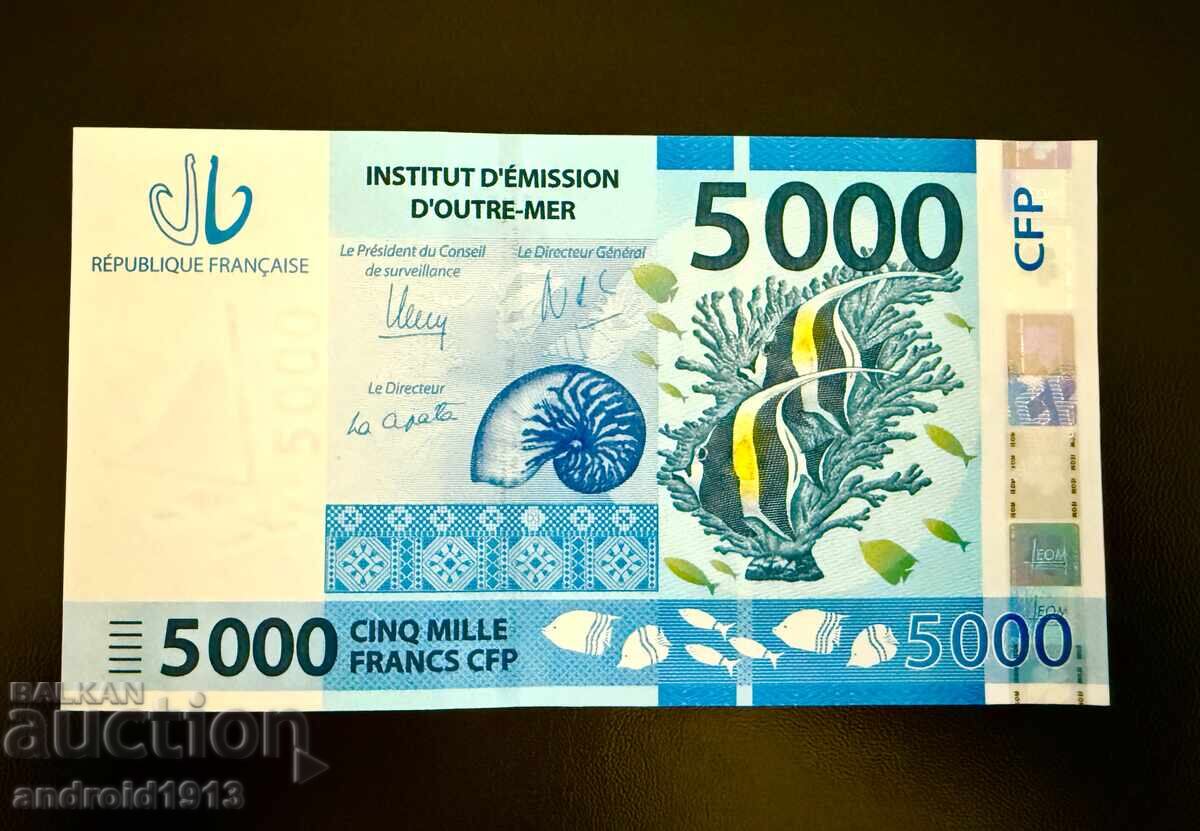 Γαλλική Πολυνησία - 5000 Φράγκα 2014, R-7, UNC Γαλλική Πολυνησία - 5000 Φράγκα 2014, R-7, UNC