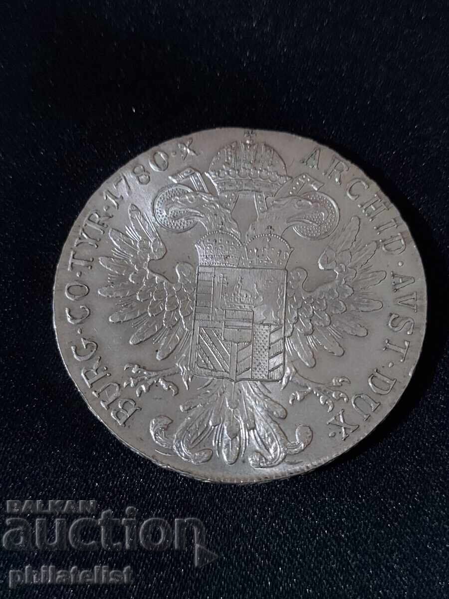 Auction Austria 1780 - 1 Thaler - Maria Theresa, Restrike #6 Silver Auction Austria 1780 - 1 Thaler - Maria Theresa, Restrike #6 Silver
