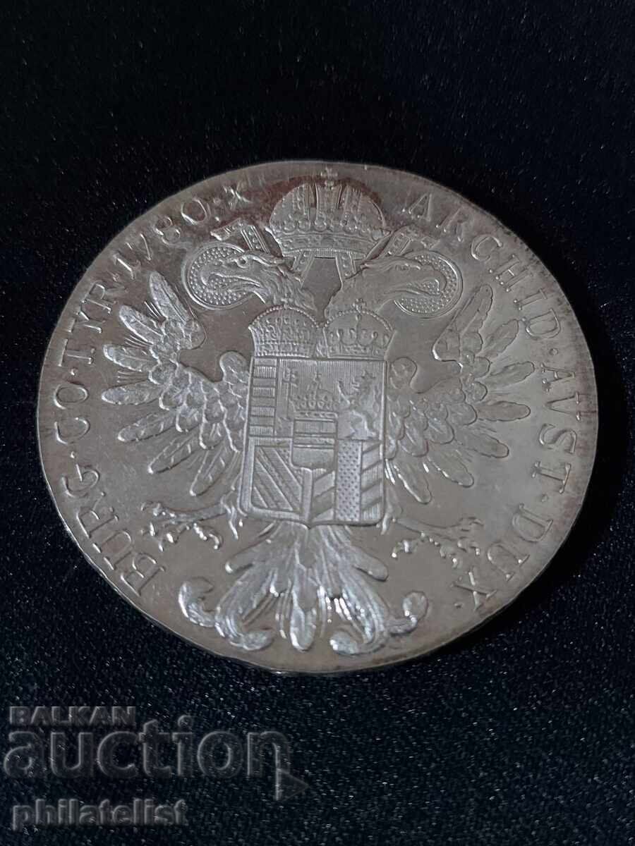 Auction Austria 1780 - 1 Thaler - Maria Theresa, Restrike #7 Silver Auction Austria 1780 - 1 Thaler - Maria Theresa, Restrike #7 Silver