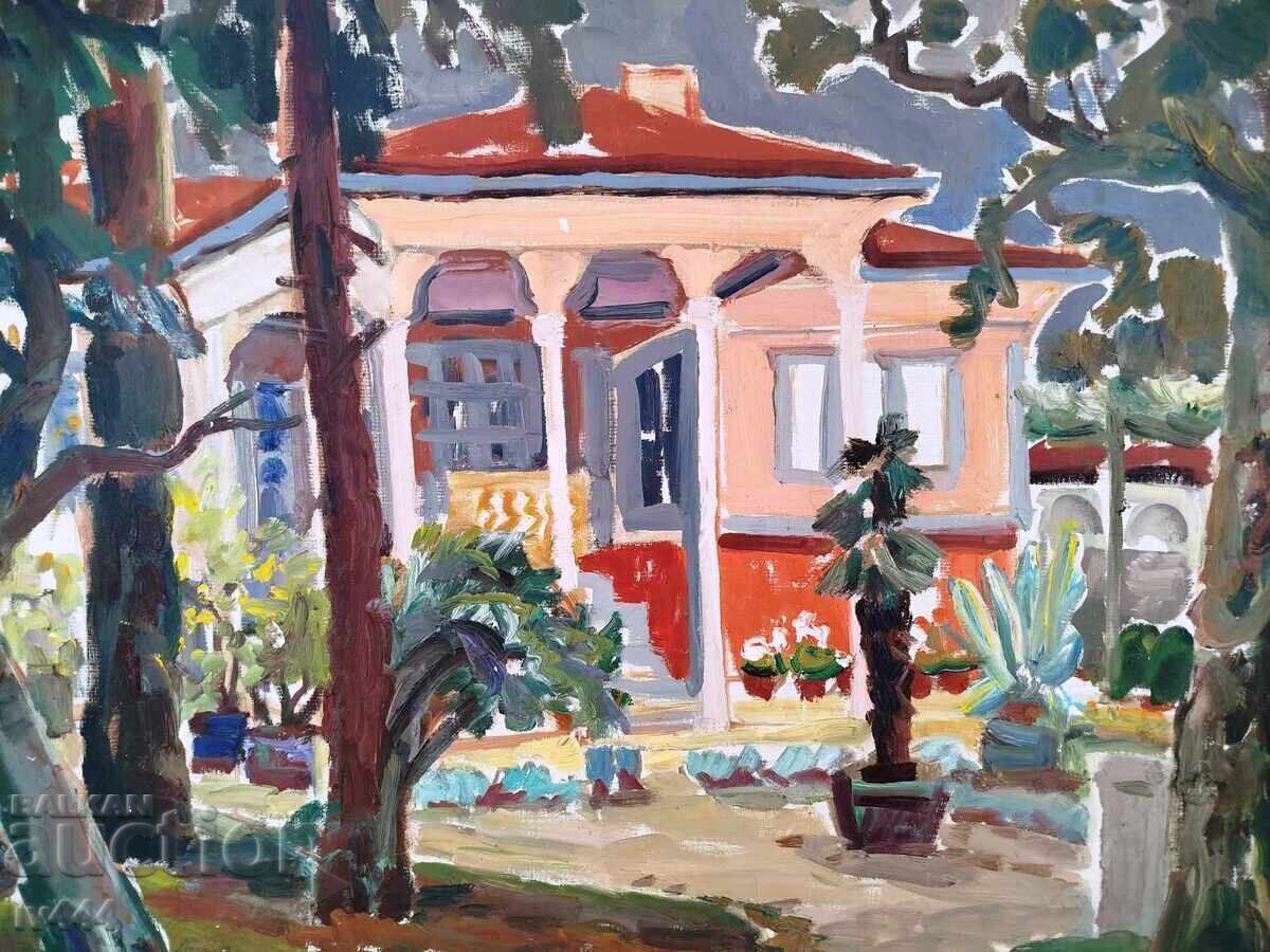 LYUBEN PETROV - ΕΛΑΙΟΓΡΑΦΙΑ - ΚΑΡΛΟΒΟ ΣΠΙΤΙ ΜΕ ΑΥΛΗ με τιμή 3000.00 BGN | € 1533.88