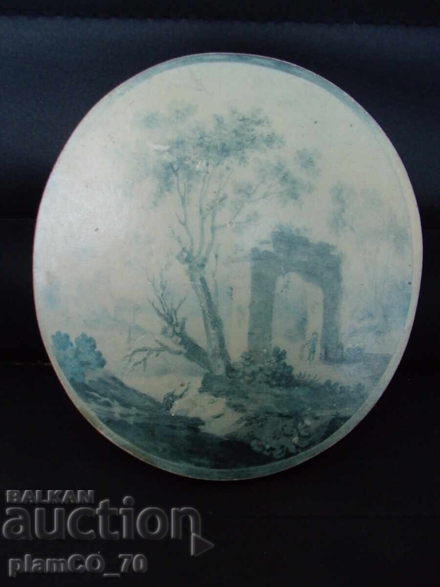 No. 8006 old small wooden panel