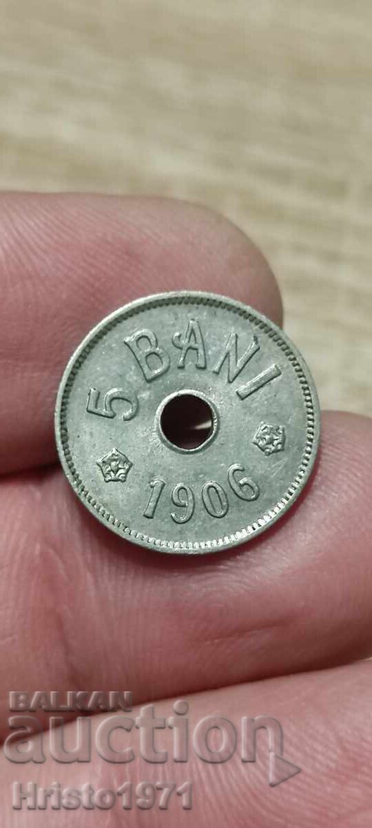 5 bani 1906 J