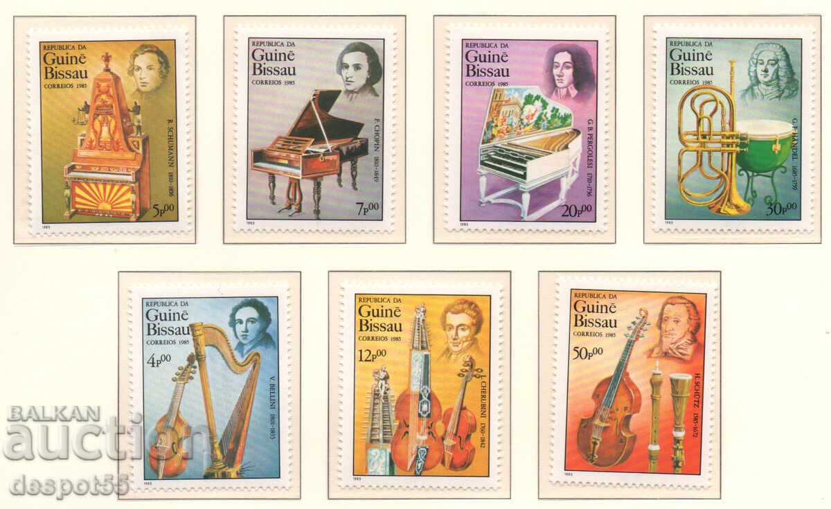 1985 Gv. Bisau. Anul Internațional al Muzicii - Compozitori