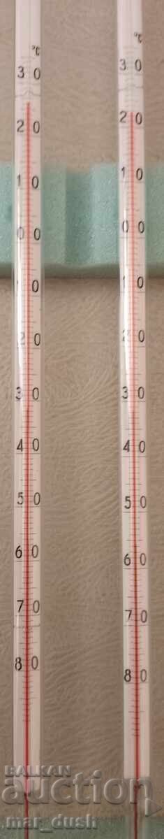 Two thermometers for negative temperatures