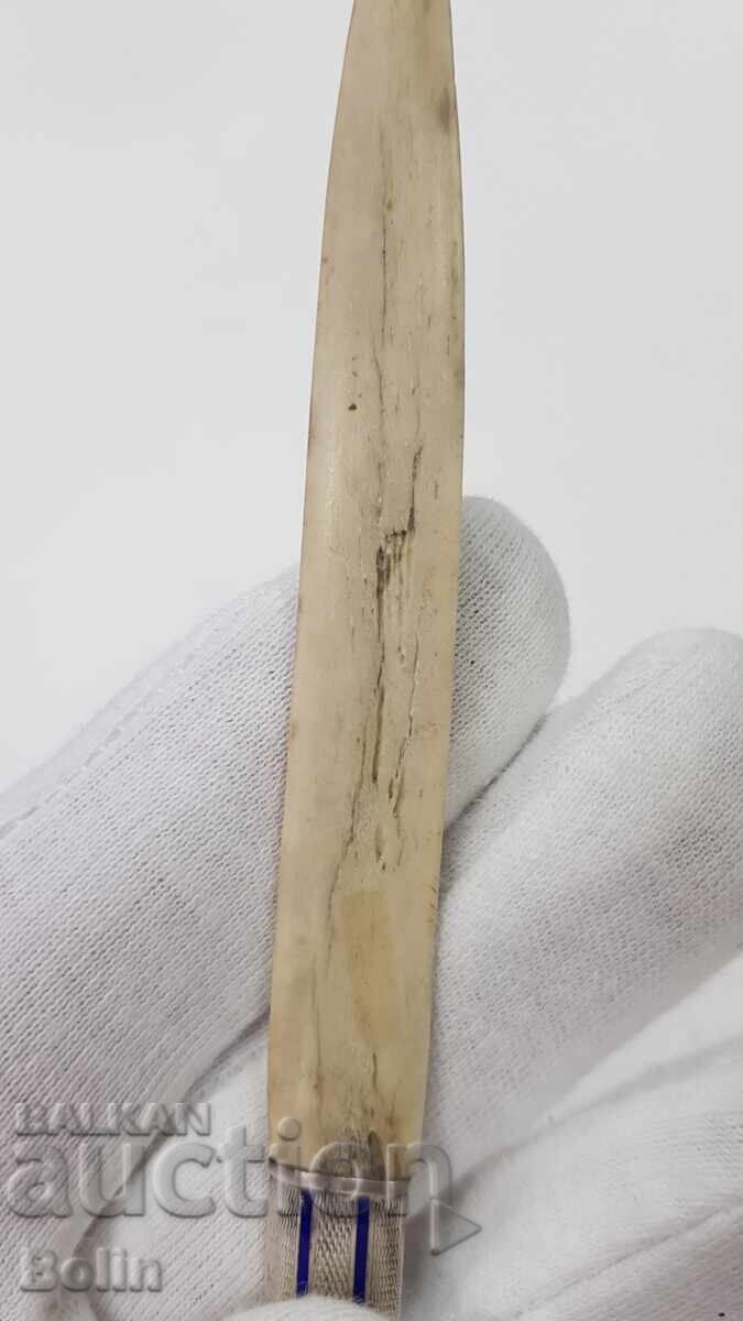 Delivery of Collectible European Letter Opener Silver, Enamel, Bone 19th C