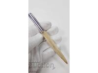 Collectible European Letter Opener Silver, Enamel, Bone 19th C