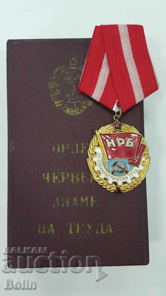 Collectible Social Order of the Red Labour Banner + Box