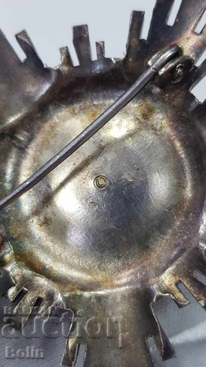 Παράδοση Σπάνιο σοσιαλιστικό ασημένιο παράσημο, παράσημο Ρουμανικού Αστέρα