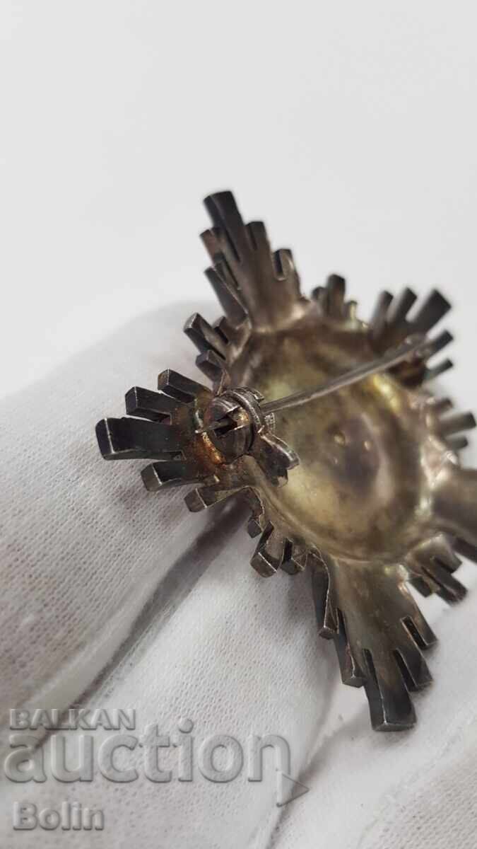 Σπάνιο σοσιαλιστικό ασημένιο παράσημο, παράσημο Ρουμανικού Αστέρα - 6