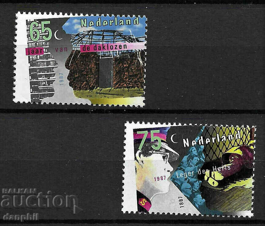 Нидерландия 1987 100 г Армия на спасението (**) чиста серия Нидерландия 1987 100 г Армия на спасението (**) чиста серия