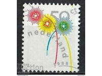 Netherlands 1988 "New Year", clean stamp