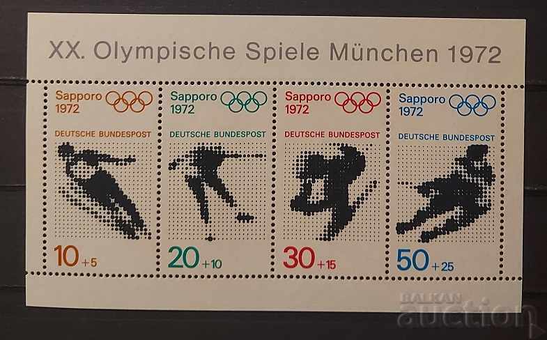 Germania 1971 Sport/Jocurile Olimpice Sapporo și München Bloc MNH Germania 1971 Sport/Jocurile Olimpice Sapporo și München Bloc MNH