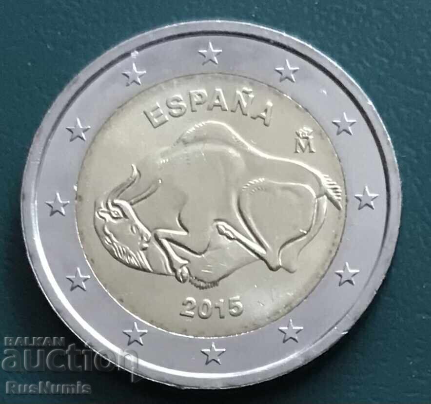 Spain. 2 euro 2015. Altamira Cave Spain. 2 euro 2015. Altamira Cave