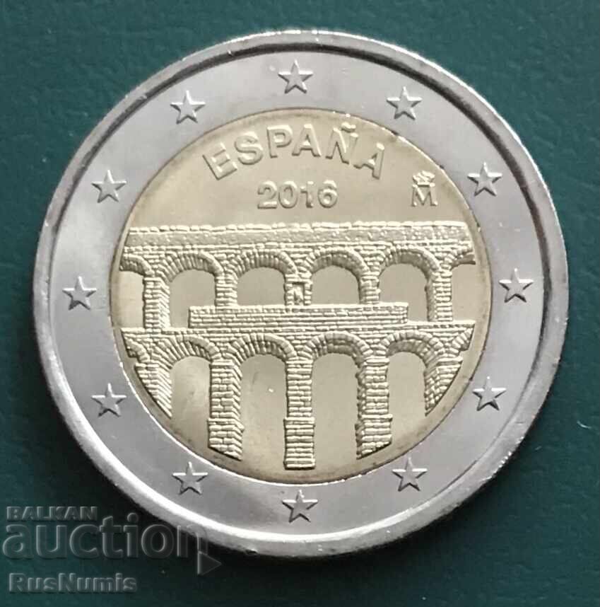 Spania. 2 euro 2016. Apeductul Segovia