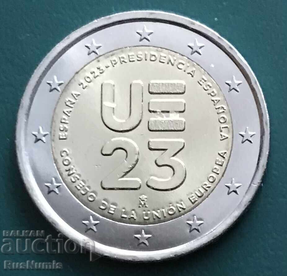 Испания.2 евро 2023 г.Испанско председателство на ЕС. Испания.2 евро 2023 г.Испанско председателство на ЕС.