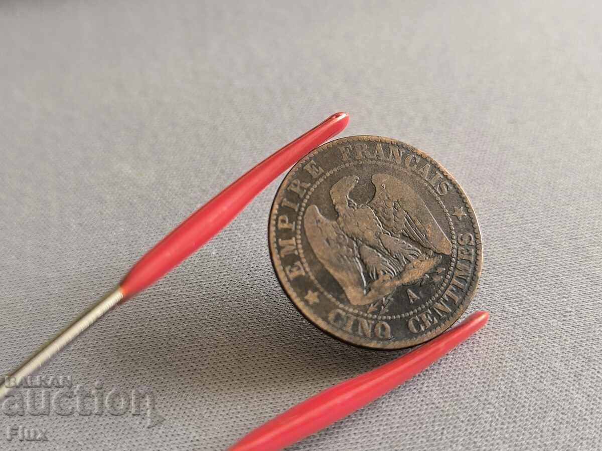 Coin - France - 5 centimes (Napoleon III) | 1855