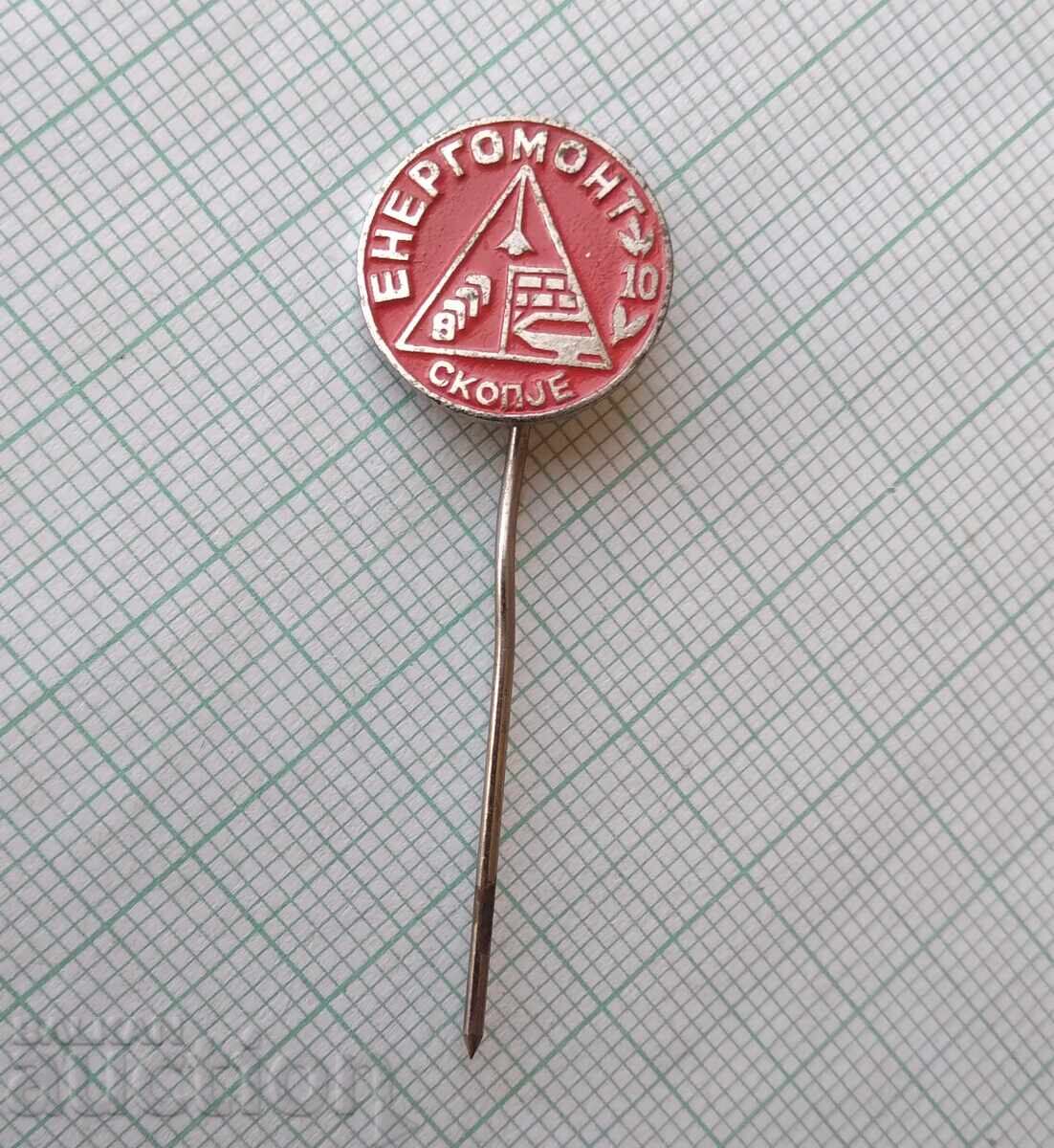 18981 Badge - Erergoemont Skopje - Yugoslavia with price 1.00 BGN | € 0.51