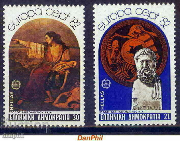 Гърция 1982 Европа CEПT (**) чиста серия, неклеймована