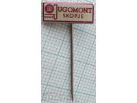 18992 Badges - Jugomont Skopje - Yugoslavia