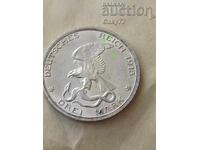 Germany Prussia 3 stamps 1913 100 years war with Napoleon silver