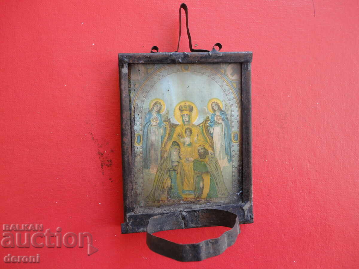 Аукцион Старинна  домашна икона кандило