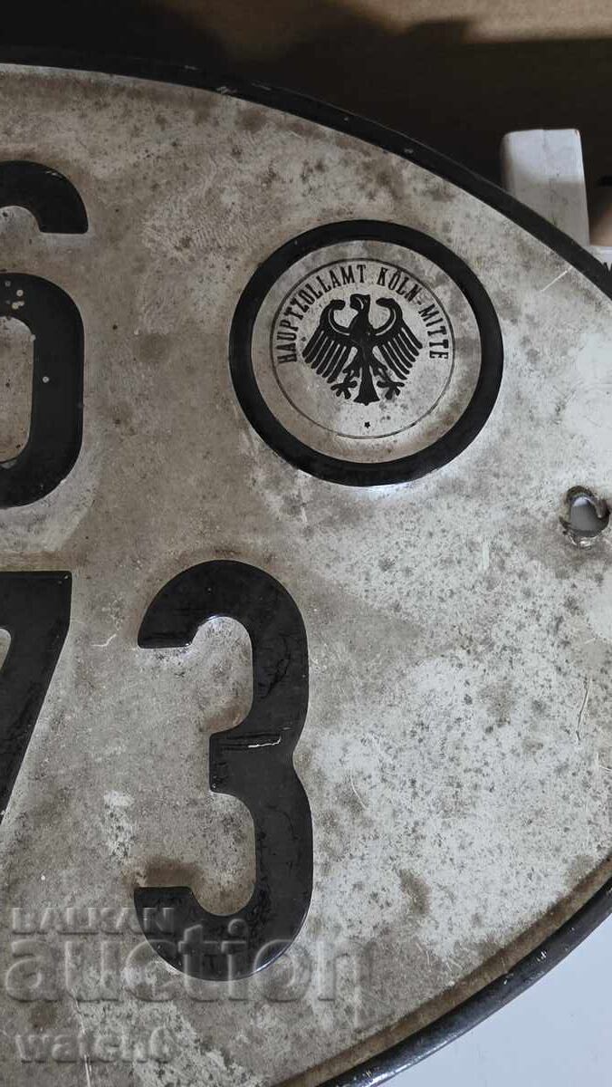 Auction Old German License Plates Auction Old German License Plates