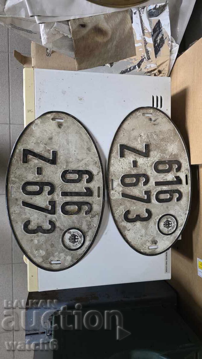 Old German License Plates Old German License Plates