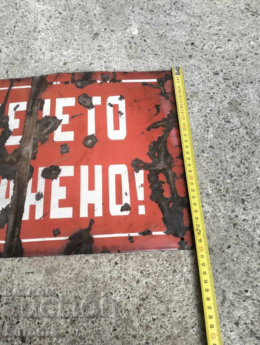 Licitație Placa veche emailata