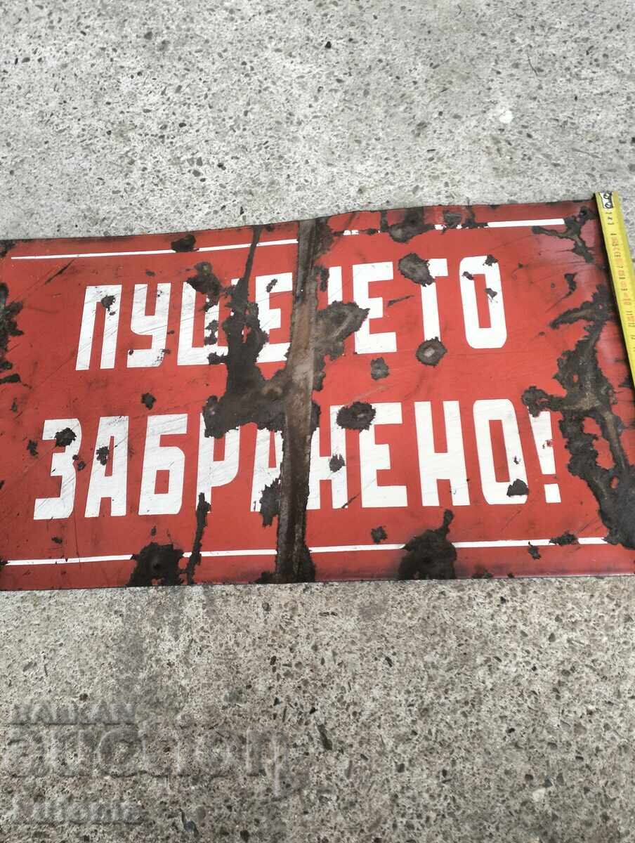 Livrarea Placa veche emailata