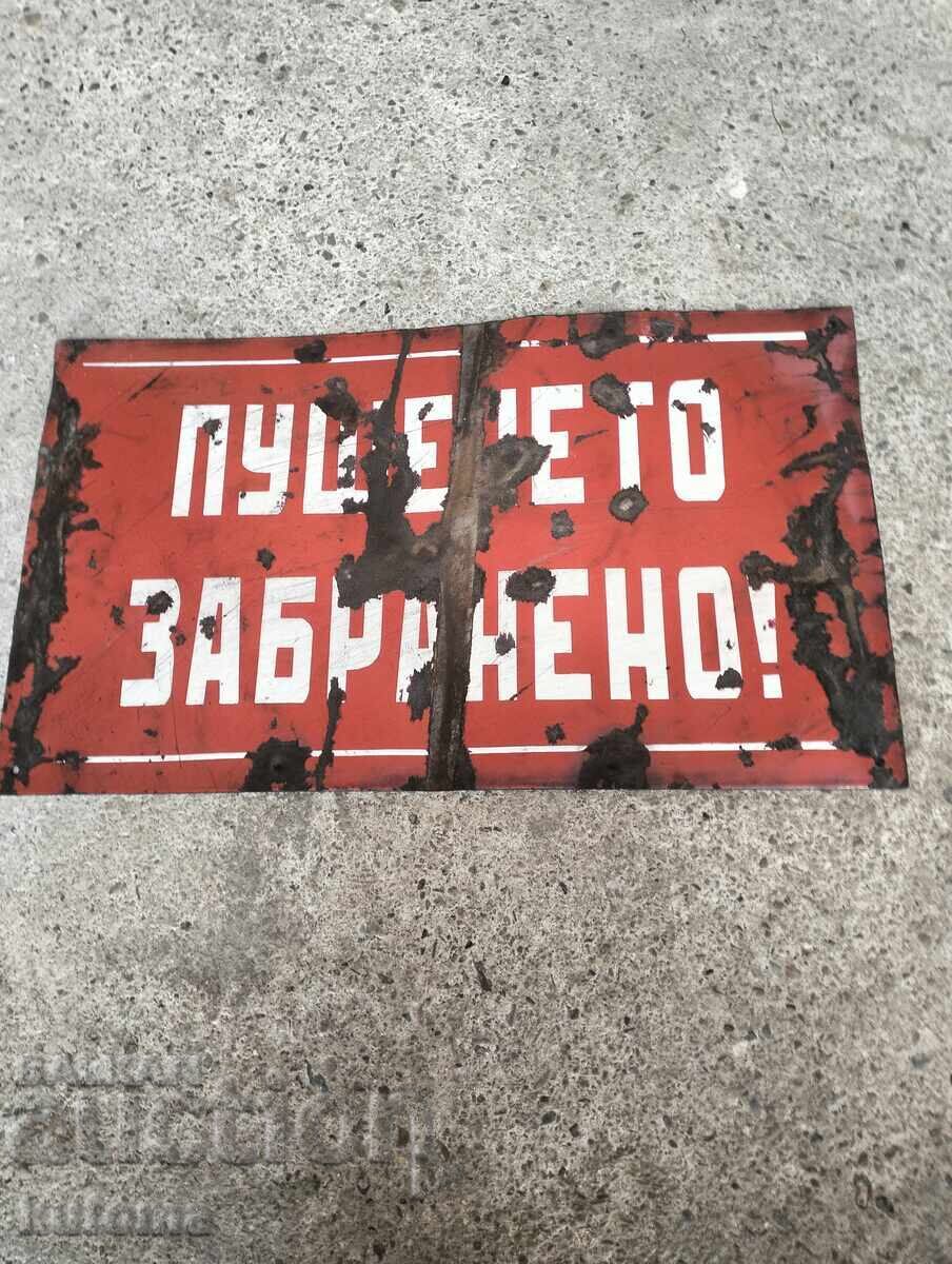 Placa veche emailata