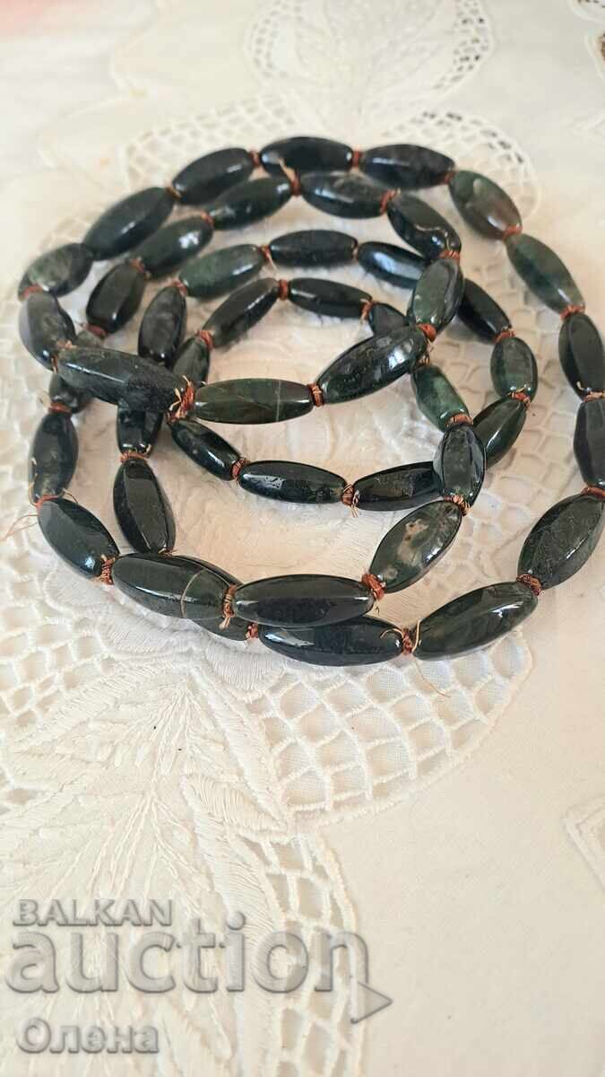 Colier vintage cu agat de mușchi natural cu preț € 30.68 | 60.01 BGN