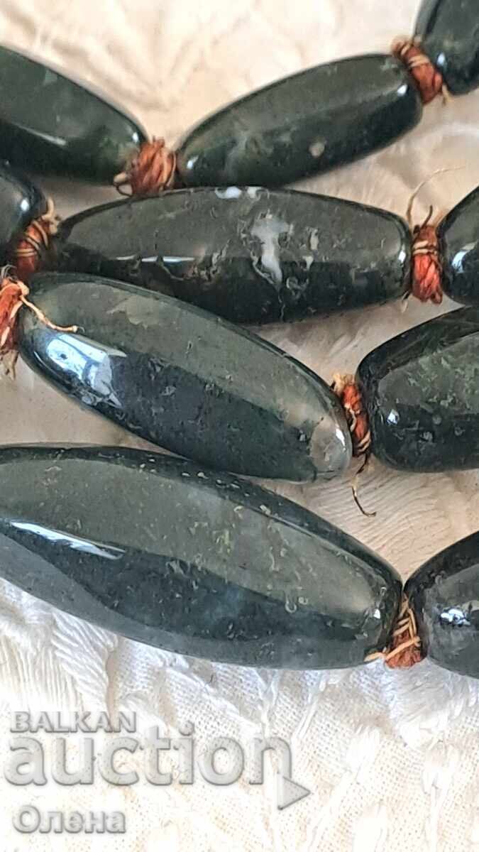 Παράδοση Βίντατζ κολιέ από φυσικό μόσχο αχάτη Παράδοση Βίντατζ κολιέ από φυσικό μόσχο αχάτη