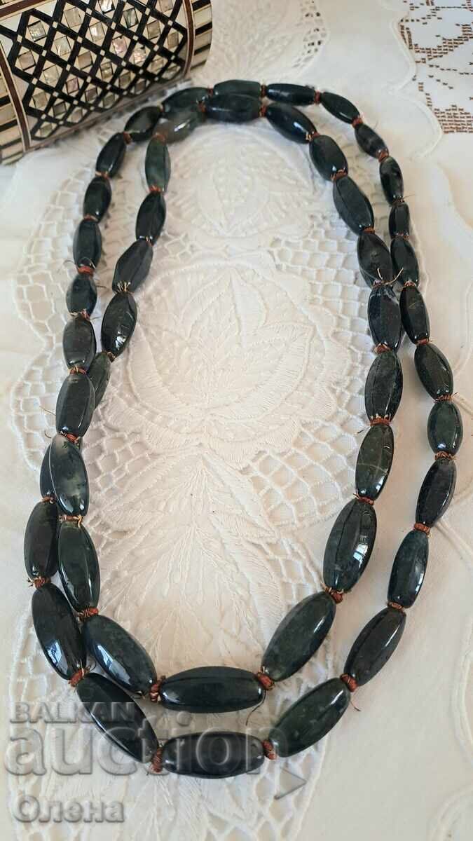 Vintage necklace, natural moss agate - 7 Vintage necklace, natural moss agate - 7