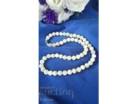 Colier retro din sidef natural